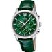 Festina F20041/3 Montre Homme Chronographe Cuir Vert Analogique Quartz 10 ATM