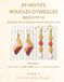 89 Motifs de Boucles d'Oreilles en Brickstitch: Designs pour Perles Miyuki Delica 11/0