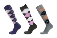PFIFF Rijkousen, set van 3 stuks in verschillende kleuren, rijsokken met versterkt voetbed, maten 34-42