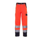 Planam 2016070 waarschuwingsbescherming werkbroek, oranje/marine, maat 70