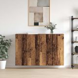 vidaXL Wandkast - 2 stuks - Bewerkt hout - 69,5 x 34 x 90 cm