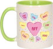 Bellatio Decorations Koffiemok Groen Keramiek 300ml