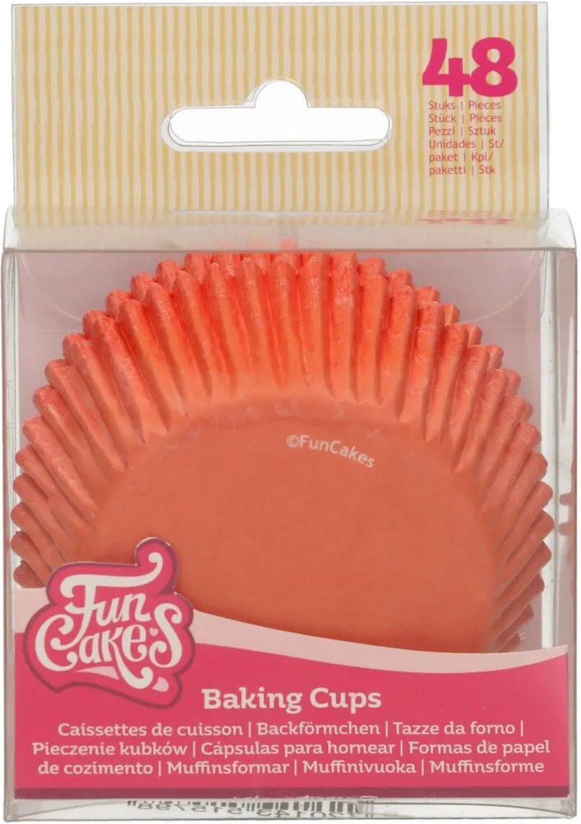 FunCakes Baking Cups Oranje pk/48