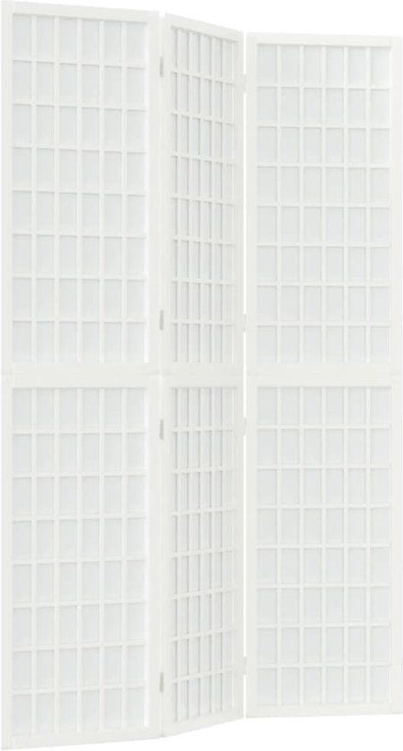 vidaXL Kamerscherm - 3 Panelen - Japanse Stijl - 120x170 cm - Wit