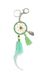 Pracht Creatives Hobby 5974-05035 Knutselset voor een dromenvanger sleutelhanger in lichtgroen, totale lengte ca. 25 cm, dromerige sleutelhanger ook voor bevestiging aan uw tas
