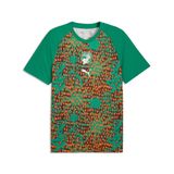 PUMA Maillot Prematch Ivoorkust Coupe du monde 2026 Dames Groen/Bruin Dierenprint Polyester Maat 2XL