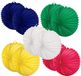 Boland Lampionnen van papier - rond - set van 10x stuks - Dia 22 cm - Versiering - mix van 5 kleuren