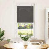 VidaXL Plissé rolgordijn 60x150 cm stofbreedte 59,4 cm polyester zwart