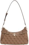 GUESS Yesba Shoulder Bag Latte Logo Lichtbruin