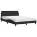 Syfax Dover Bed met matras fluweel zwart 140x190 cm