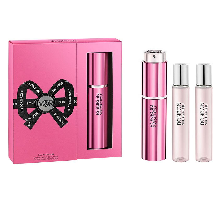 Viktor & Rolf Bonbon on the Go eau de parfum spray 3 x 18 ml tasverstuiver + 2 navullingen eau de parfum / 2 ml