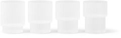 Ferm Living Verre Ripple - set van 4 - Mat
