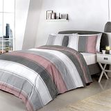 Fusion Betley, poederroze, single, 135 cm x 200 cm (donsdek), 50 cm x 75 cm (B x L)