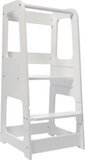 Toadly® Leertoren Sophia - Houten Opstapje voor Kinderen - Verstelbare Keukentoren - Veilig & Duurzaam - Wit