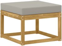 vidaXL Outdoor Hocker Massief Acaciahout Wit