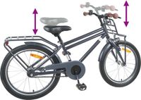 vidaXL Kinderfiets 18 Inch Donkergrijs