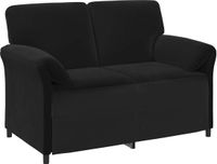 vidaXL 2-Zits Sofa Zwart Fluweel 138 x 83 x 95 cm