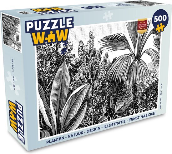 MuchoWow Puzzel Planten - Natuur - Design - Illustratie - Ernst Haeckel - Legpuzzel - Puzzel 500 stukjes - Sinterklaas cadeautjes - Sinterklaas voor grote kinderen