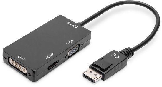 Digitus Assmann AK-340418-002-S - Adapter - Zwart - 0.2m