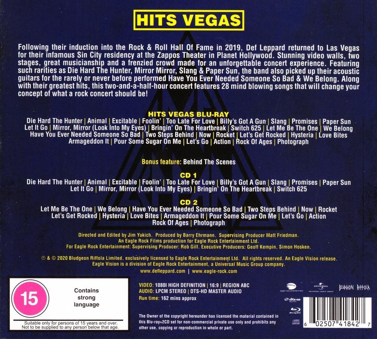 Eagle Rock Def Leppard - Hits Vegas CD