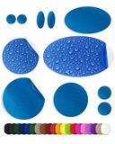 Reparatie aZengear Reparatie Patches voor Donsjas, Tent, 11 Stuks, Waterdicht, Blauw