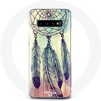 Maniacase Hoesjes voor Samsung Galaxy S10 Edge Bruine Dromenvanger