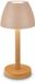 B.K.Licht Briloner Serina Wood LED Tafellamp oplaadbaar beige-hout