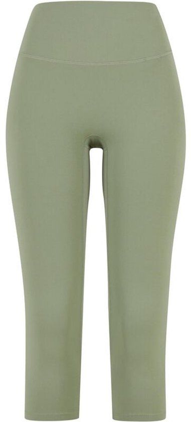 Urban Classics Capri Legging Vrouwen Leggings groen L