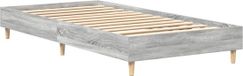 vidaXL Cadre de lit Gris Sonoma 203 x 93 x 25 cm Bois traité