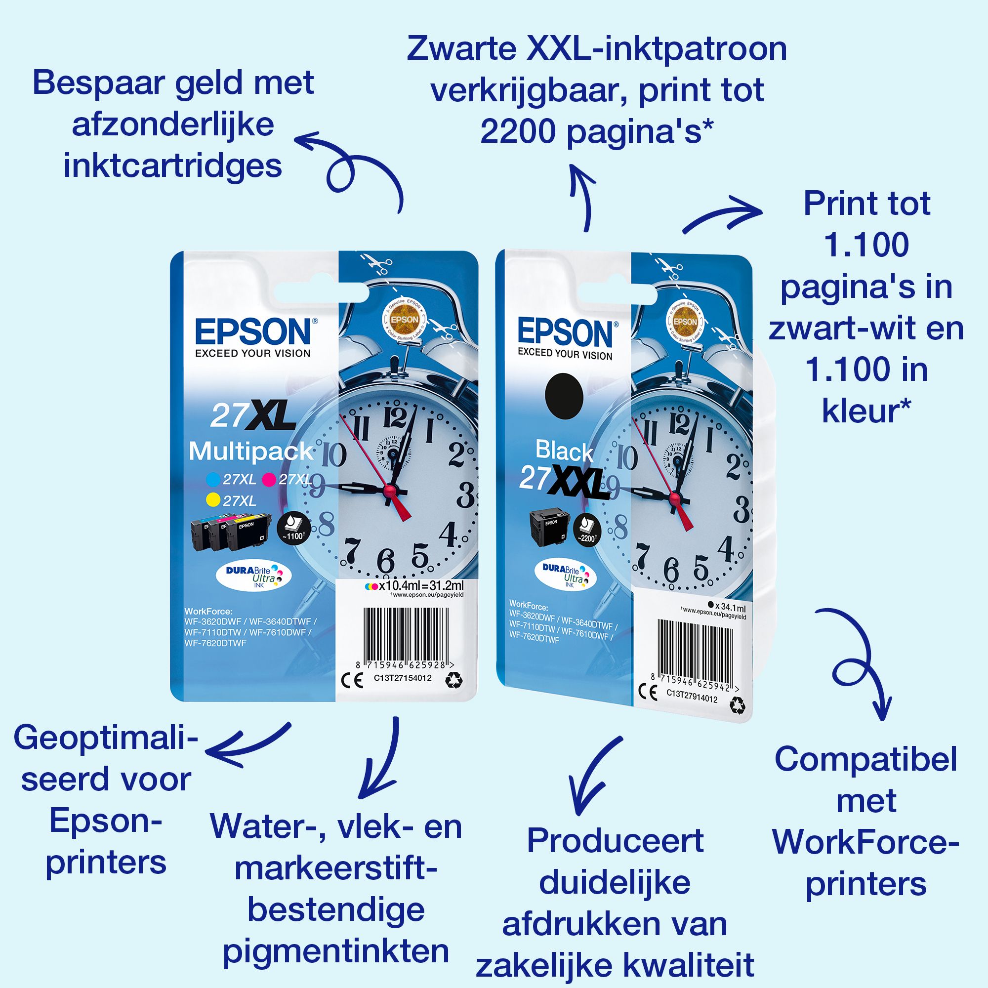 Epson 27XL Black Ink Cartridge - High Yield - Original