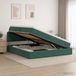 Maison Exclusive Lit exclusif avec tête de lit, couleur vert foncé, 160 x 200 cm, revêtement en velours
