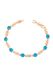 Gaya Rose Gold Turquoise Bangle Bracelet 17cm