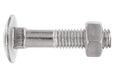 Index Fixing Systems BZ603910040 platte bout DIN-603/934 met vierkante aanzet en zeskantmoer M8 x 80mm verzinkt