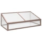 VidaXL Broeikas 110x56x39 cm vurenhout grijs