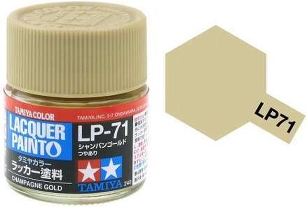 Tamiya LP-71 Champagne Gold - Gloss - Lacquer Paint - 10ml