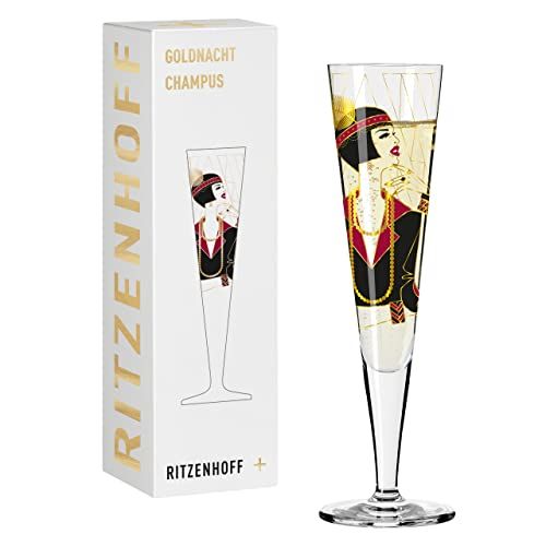 Ritzenhoff GOUD Champagneglas #27 van Samy Halim, 205 ml