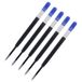 Westcott E-733496 00 Gelpen, blauw, 5 stuks, G2 gelpenvullingen M 0,7 mm in navulverpakking, compatibel met ISO standaard G2, sneldrogende blauwe inkt, 5 stuks