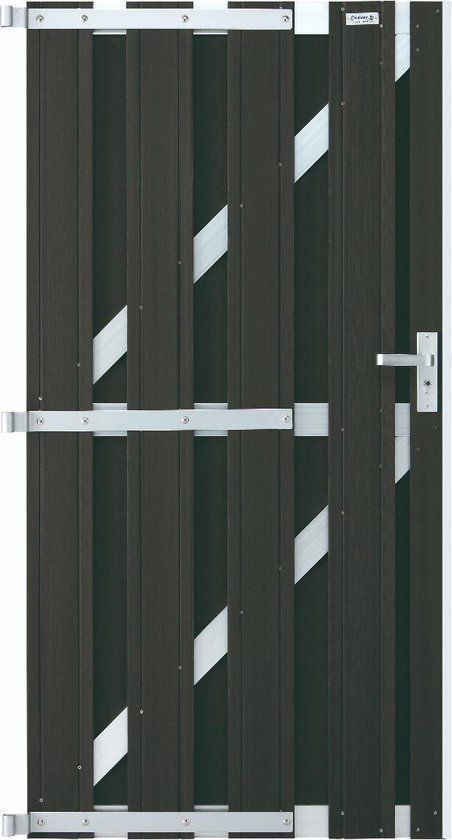 Intergard Tuinpoort antraciet schutting WPC 90x180cm