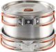 Easy Camp Moss 4 Cook Set Set de cuisine de camping Empilable Acier inoxydable Vert