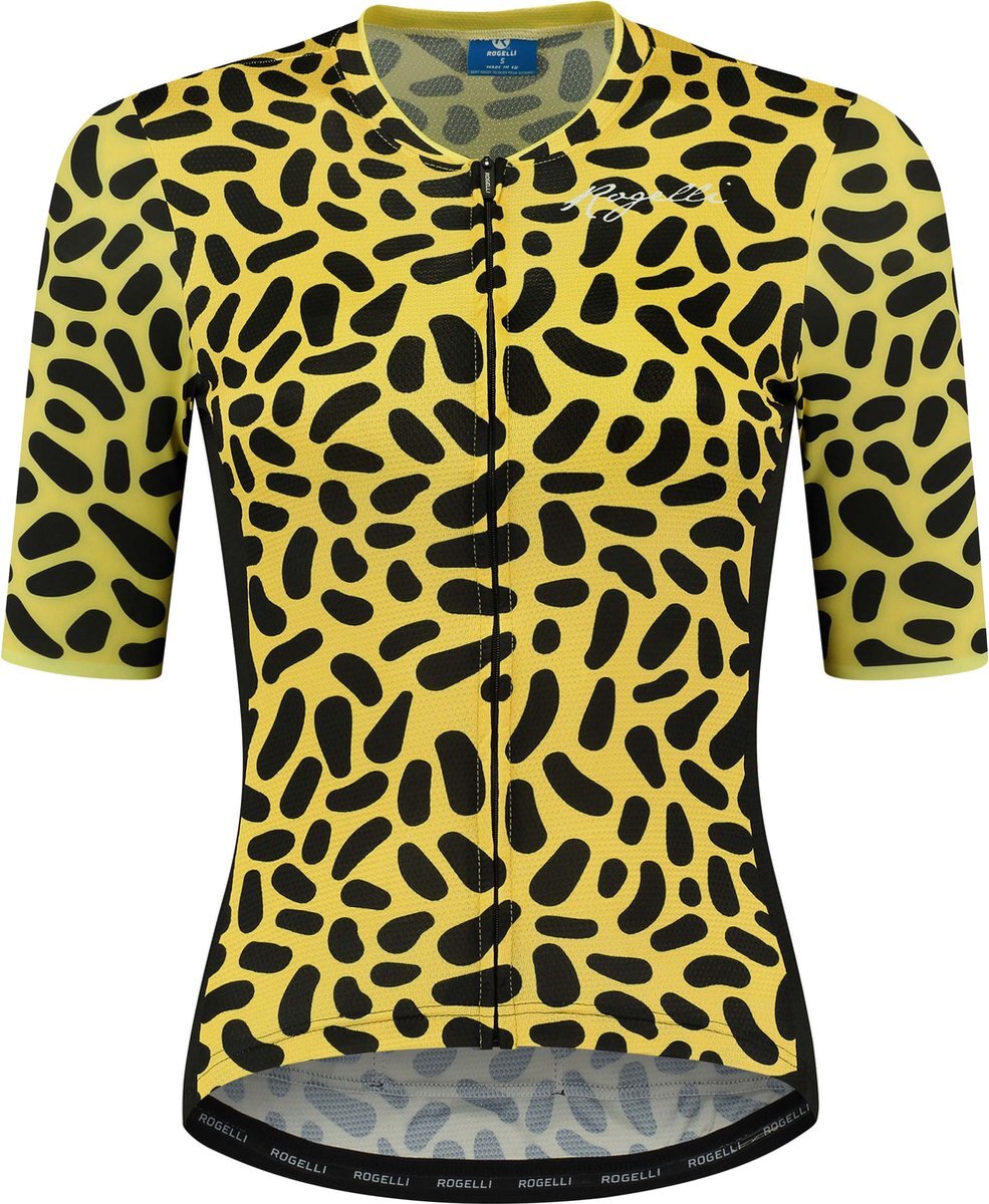 Rogelli Abstract Fietsshirt Dames Geel - Maat M