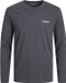 JACK&JONES JJALVIS TEE LS CREW NECK Homme T-shirt Manches longues Coton Taille L Turbulence