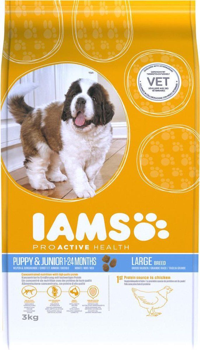 Iams Dog Puppy - Junior Large Kip 3 kg