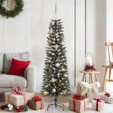 Prolenta Maison Exclusive Kunstkerstboom met 150 LED-lampjes, inclusief standaard, groen, 150 cm