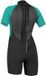 O'Neill 2025 Dames Reactor II 2mm Shorty Wetsuit Zwart / Blauw / Groen