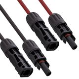 InLine Solar kabelverlengset incl. solarstekker 6mm² zwart/rood 7,5m