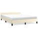 VidaXL Bedframe met hoofdeinde zonder matras 140x200 cm crèmekleurig