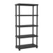 Terry 9045/5c Modulaire stellingkast met 5 planken - Zwart Kunststof - 90 x 45 x 187,5 cm