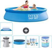 Intex Rond Opblaasbaar Easy Set Zwembad - 244 x 61 cm - Blauw