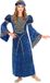 Hofmeisje Renaissance Gwendolyn Kostuum Meisjes Blauw Maat 128