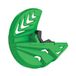 POLISPORT 8157500003 - Schijfbeschermer en ondervork van slag- en slijtvast polypropyleen, compatibel met Kawasaki motorfietsen, groen